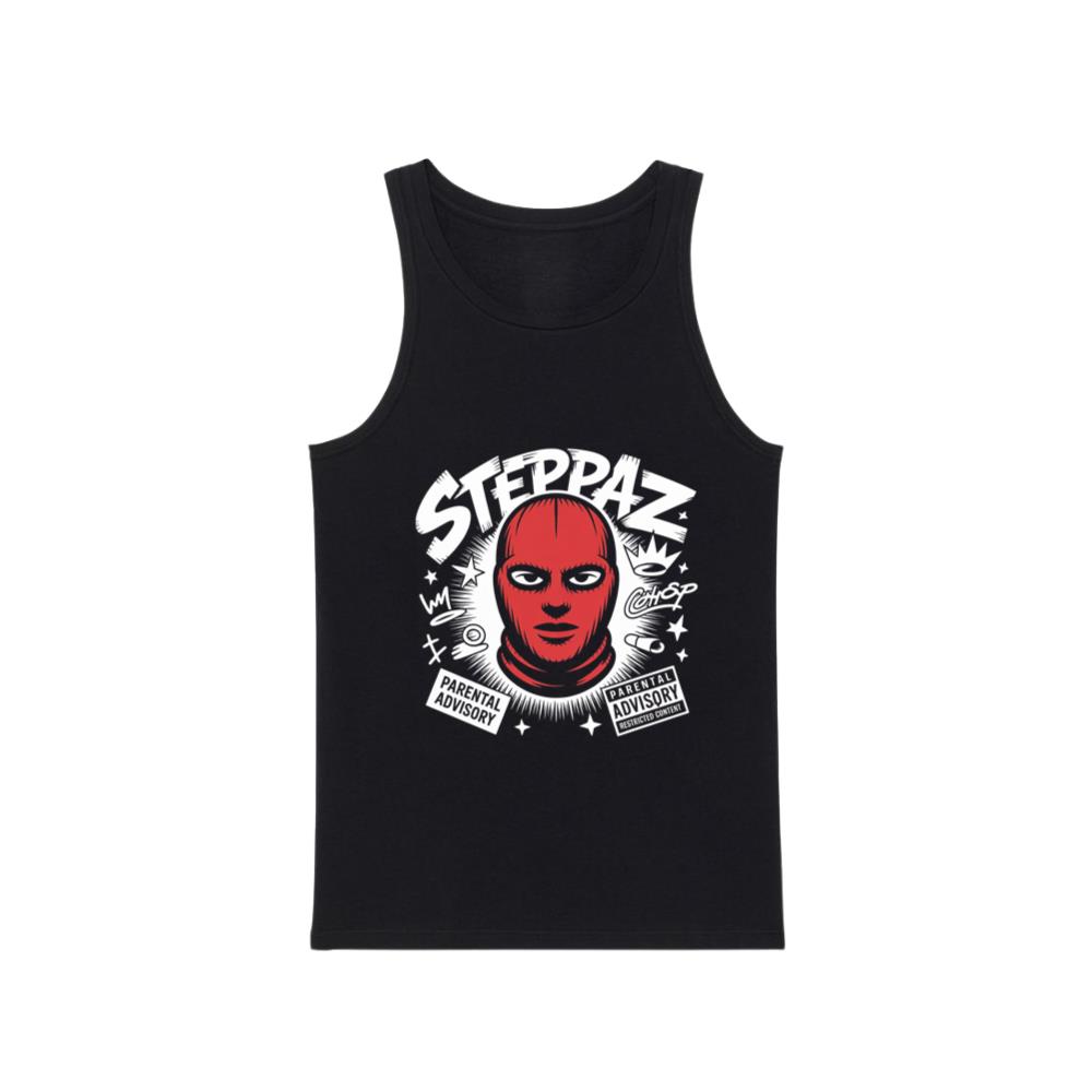Steppaz Red Mask Character Underground Street Culture Design Tank Top
