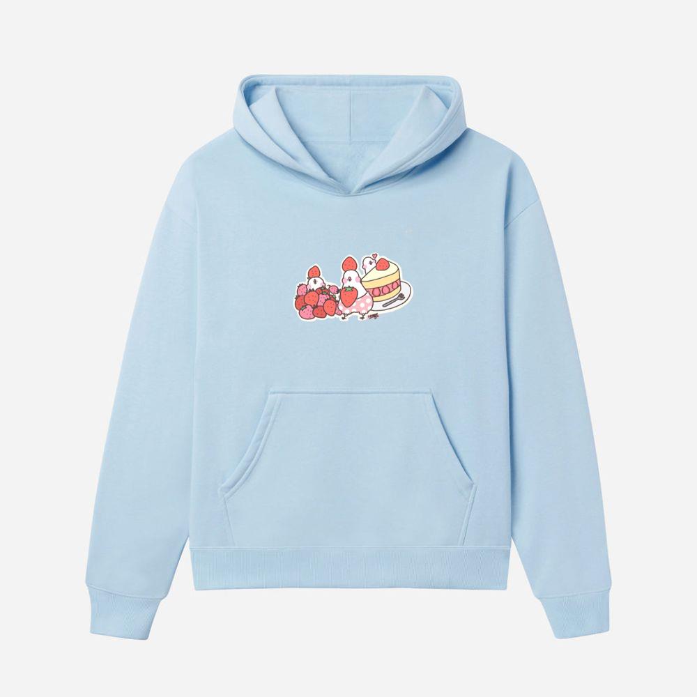 Strawberry Party Birds Hoodies