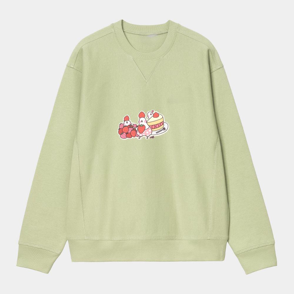 Strawberry Party Birds Sweatshirt