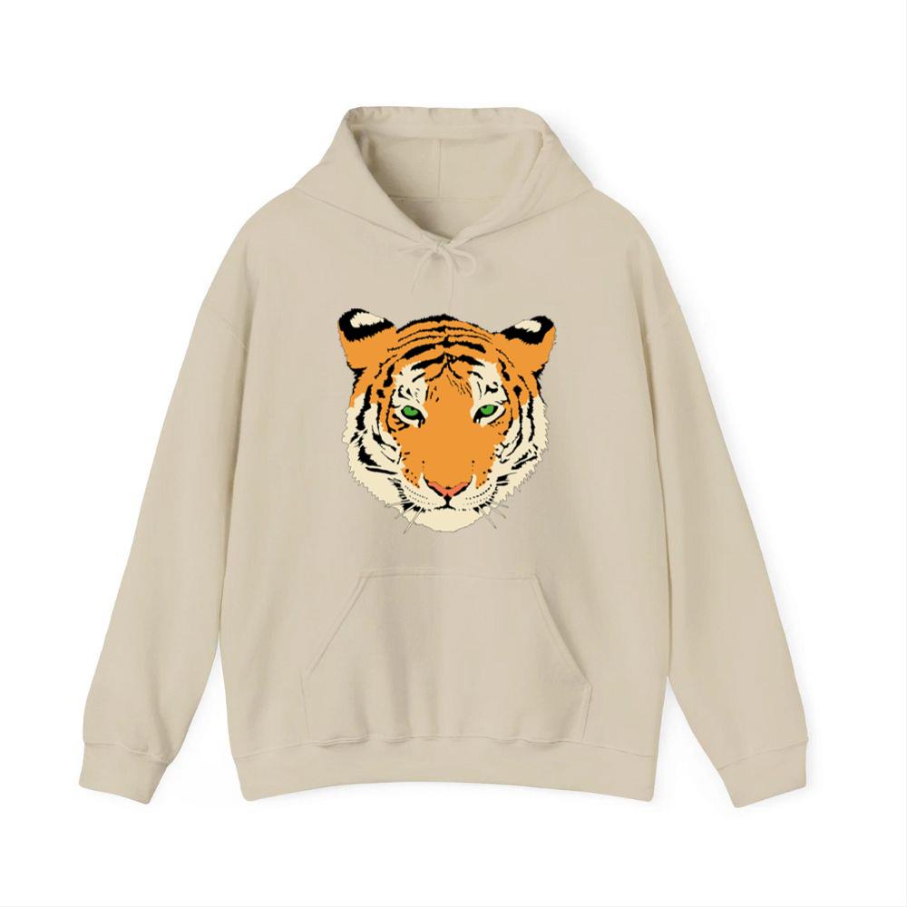 Striped Tiger Head Hoodies