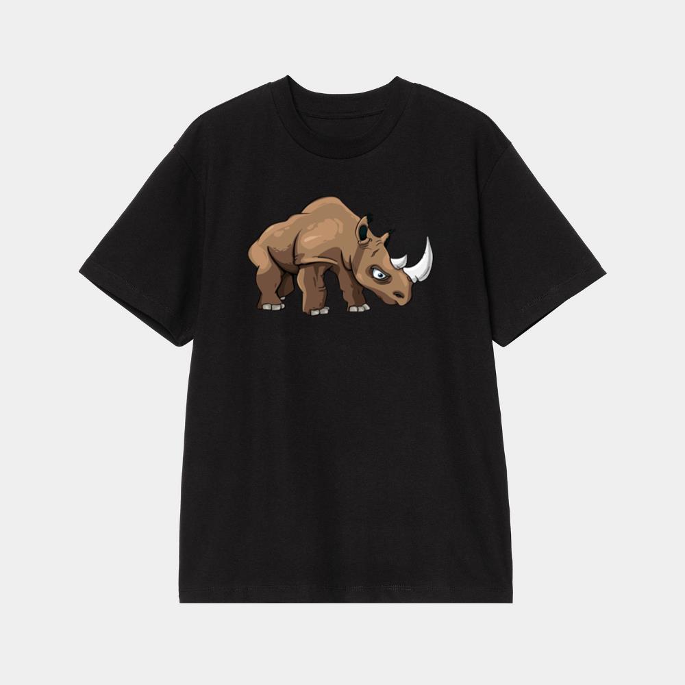 Strong Angry Cartoon Rhino T-Shirt