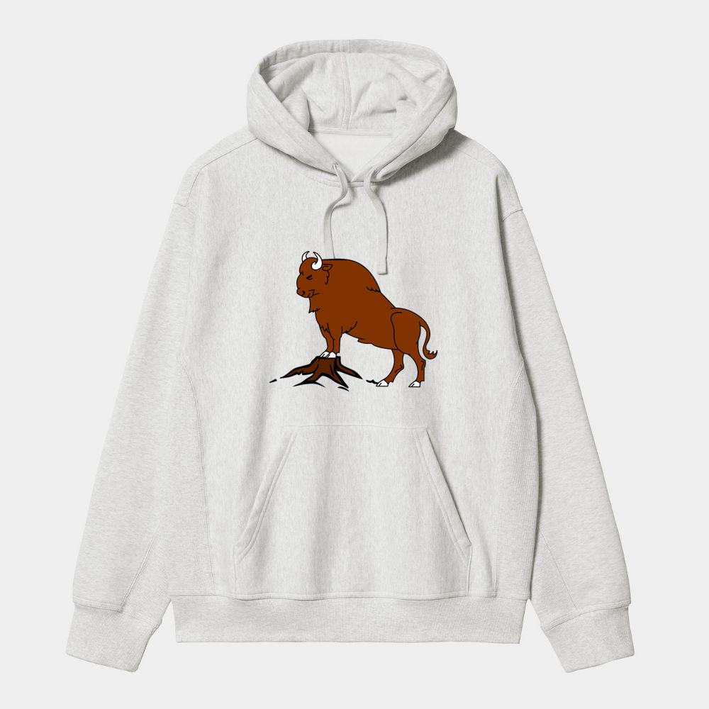 Strong Standing Bison Hoodie