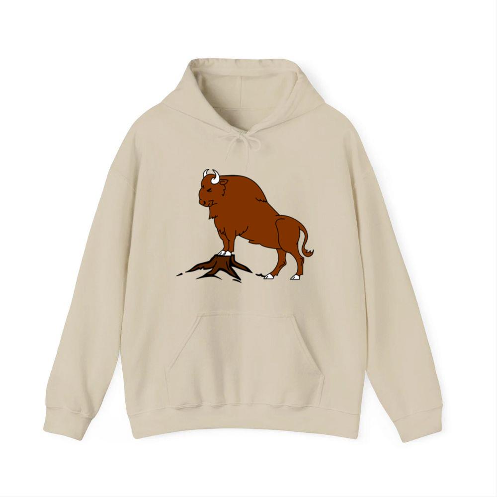 Strong Standing Bison Hoodies