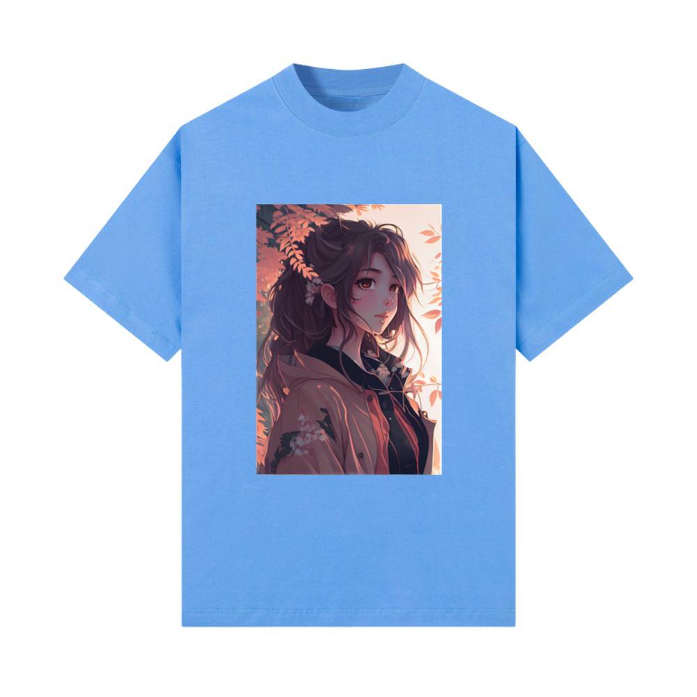 Stunning Japanese Anime Girl Aesthetic for Otaku T-Shirt