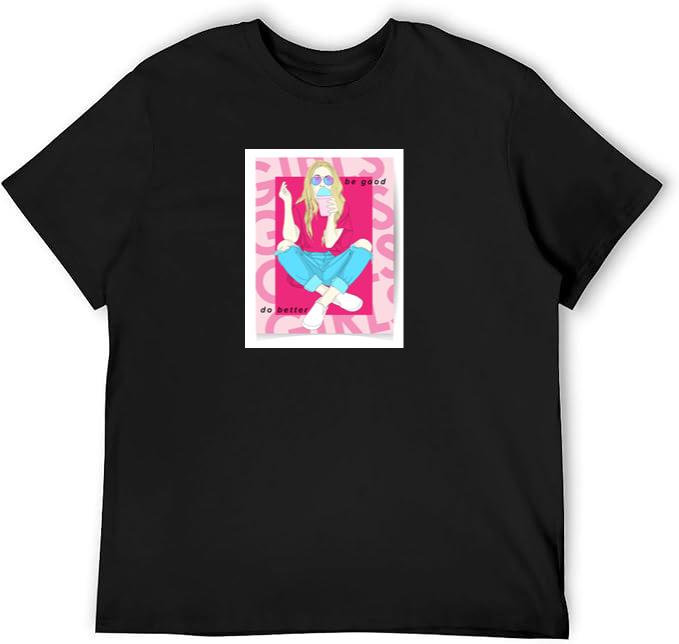 Suggesting 'Be Good' and 'Do Better' in a Softly Saturated Scene of Stylish Solitude T-Shirts
