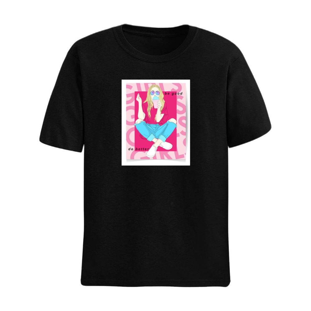 Suggesting 'Be Good' and 'Do Better' in a Softly Saturated Scene of Stylish Solitude T-Shirts