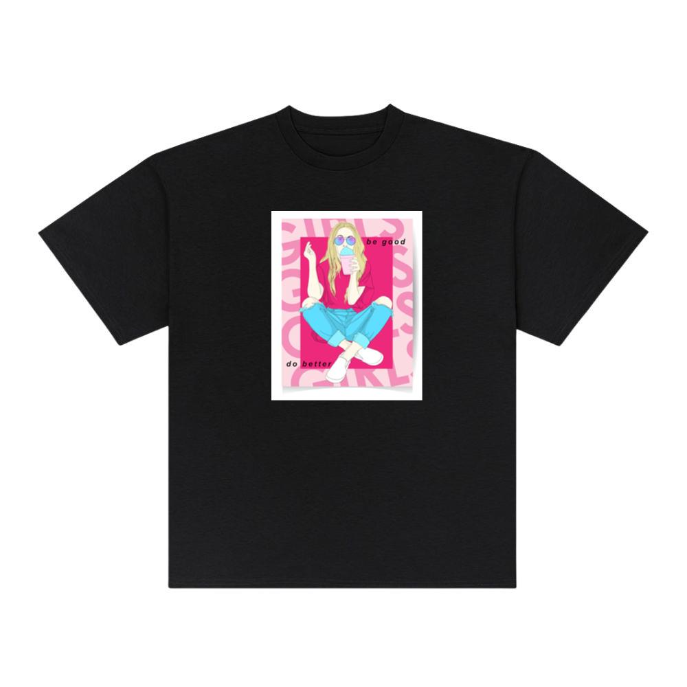 Suggesting 'Be Good' and 'Do Better' in a Softly Saturated Scene of Stylish Solitude T-Shirts