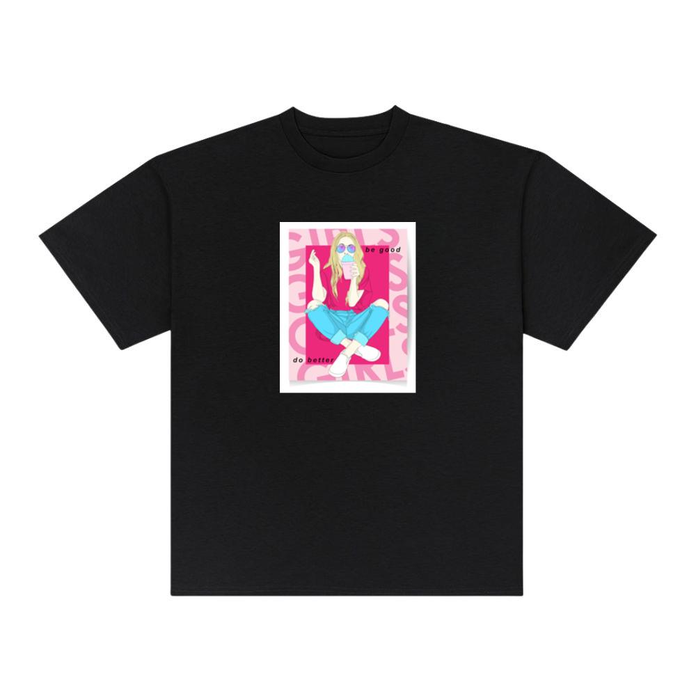 Suggesting 'Be Good' and 'Do Better' in a Softly Saturated Scene of Stylish Solitude T-Shirts