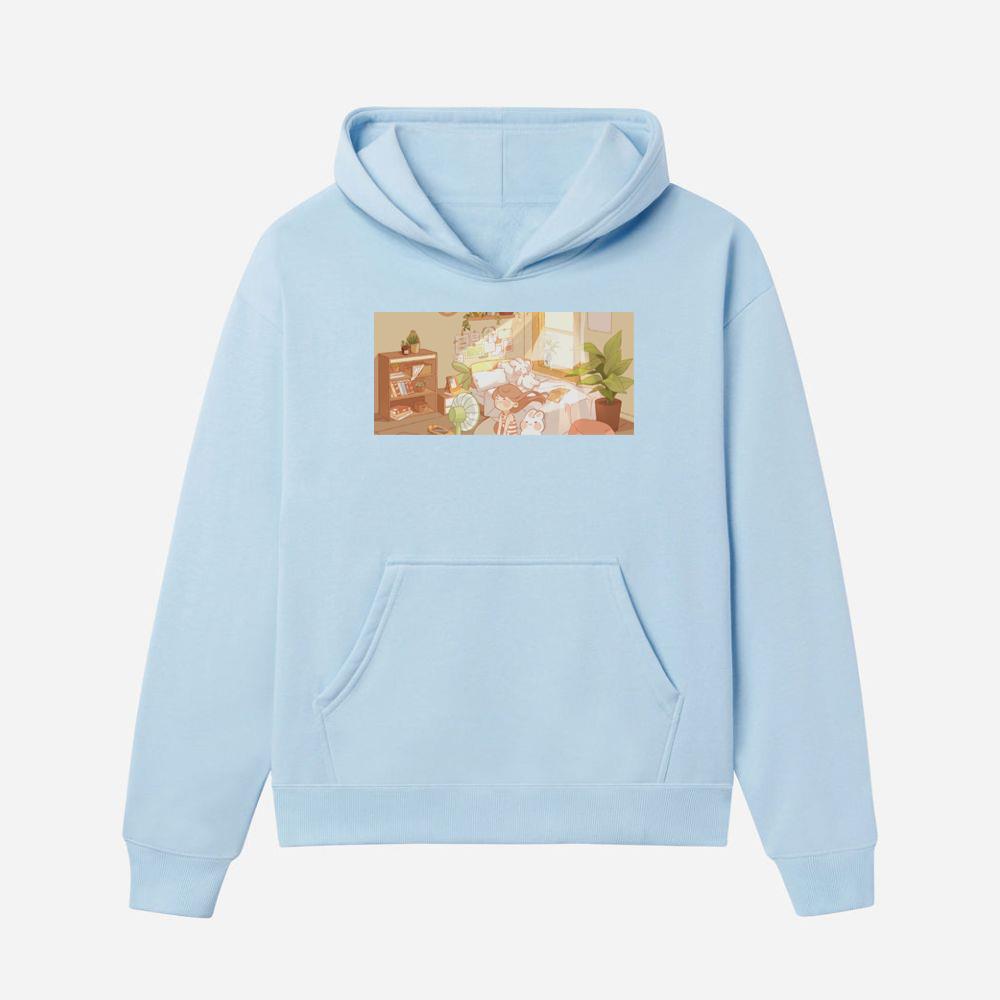 Summer Calm with Bunny Friends Hoodies