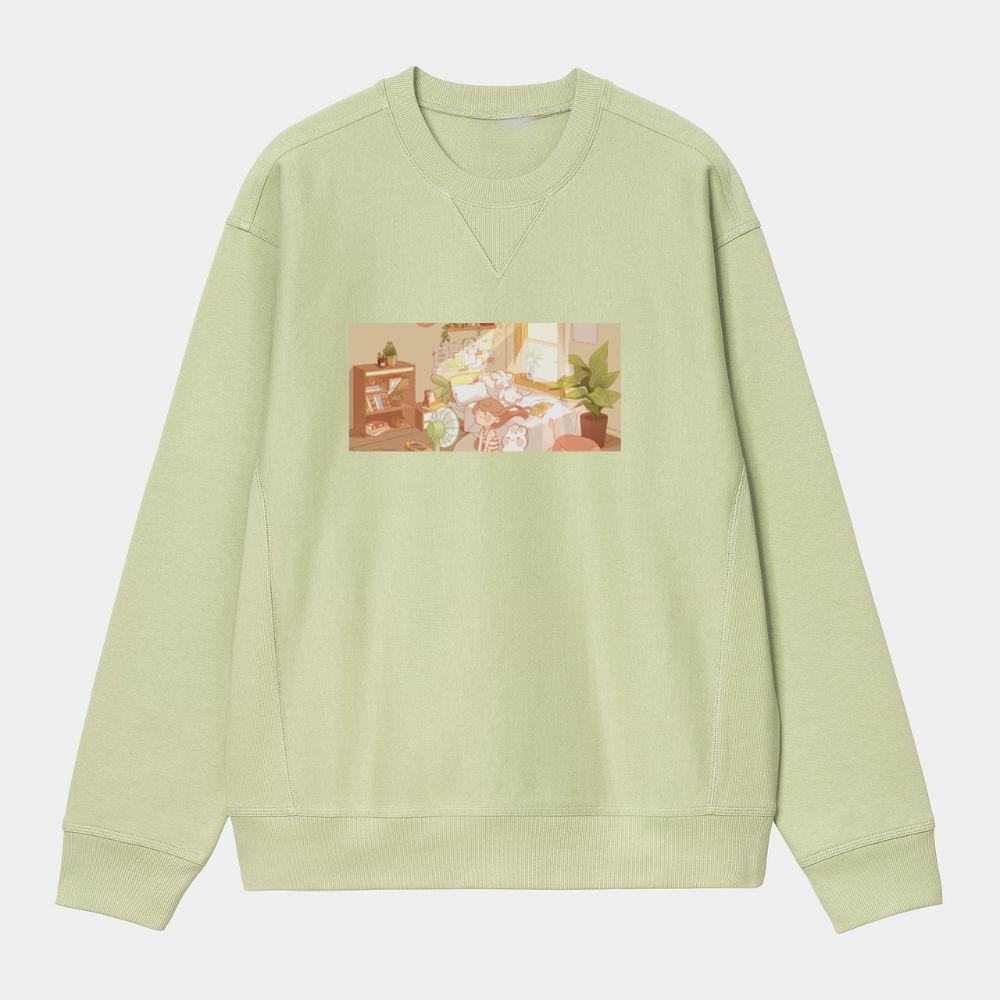 Summer Calm with Bunny Friends Sweatshirt