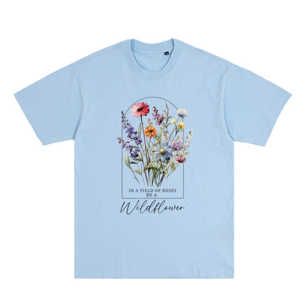 Summer Flowers Graphic Gardening Blooming Floral Wildflower T-Shirt 