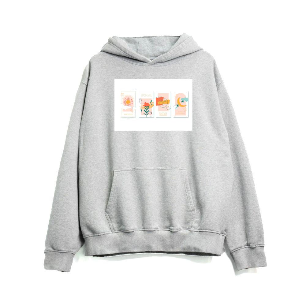 Sun, Flower, Face, Moon Quotes Hoodies