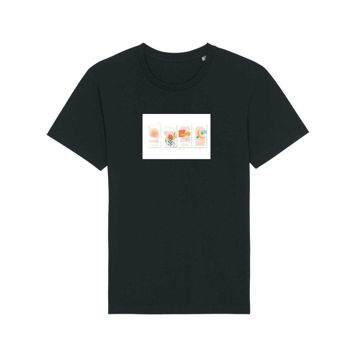 Sun, Flower, Face, Moon Quotes T-Shirts