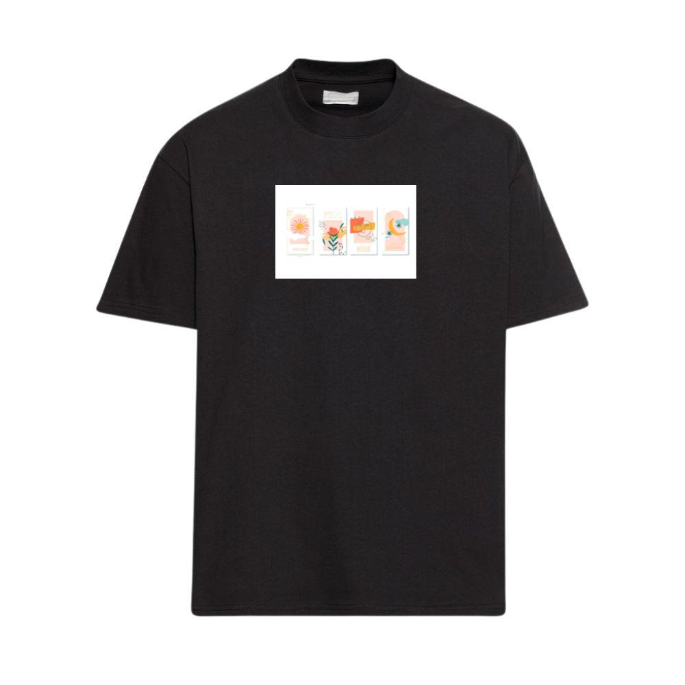Sun, Flower, Face, Moon Quotes T-Shirts