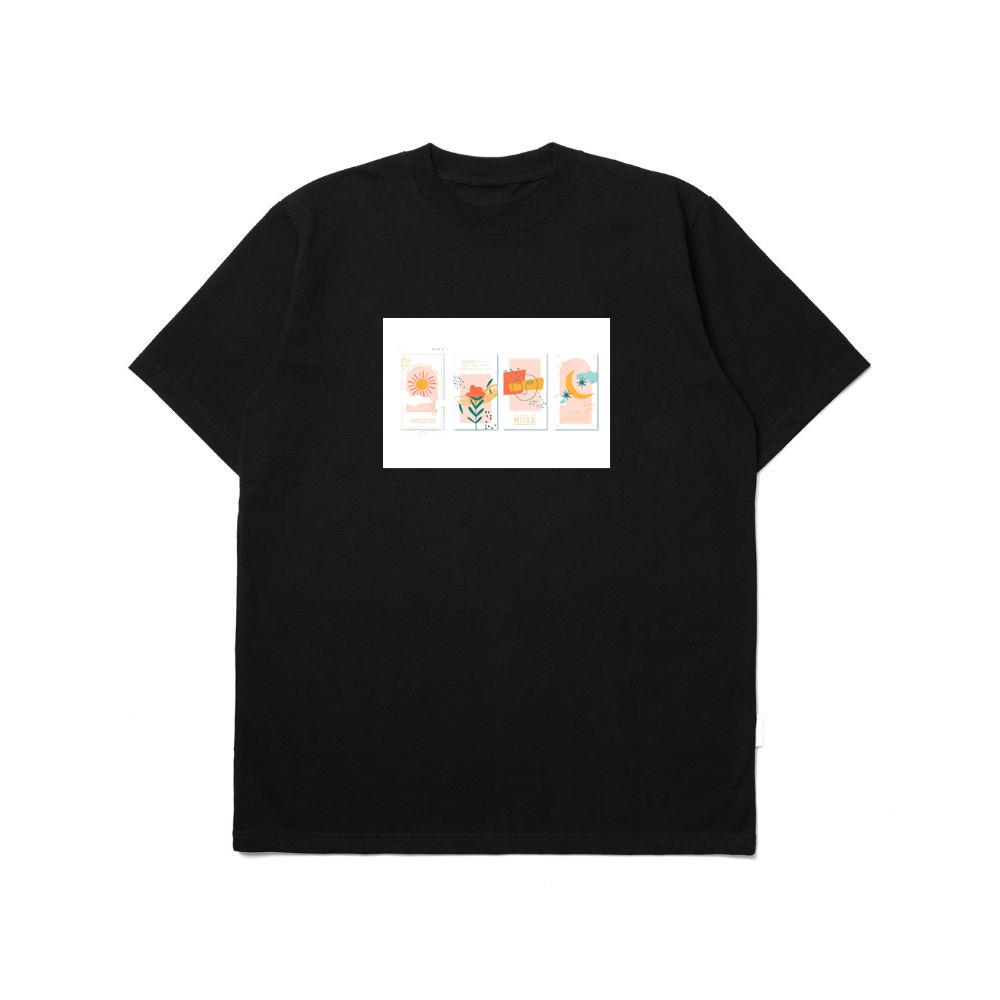 Sun, Flower, Face, Moon Quotes T-Shirts