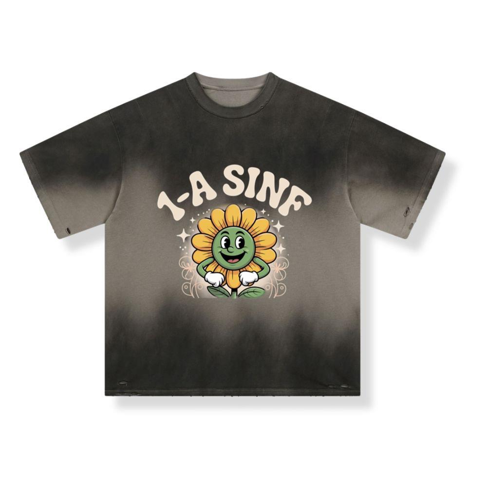 Sunflower Life Is Good Retro Design for Nature and Sunshine Lovers T-Shirt - Image 3