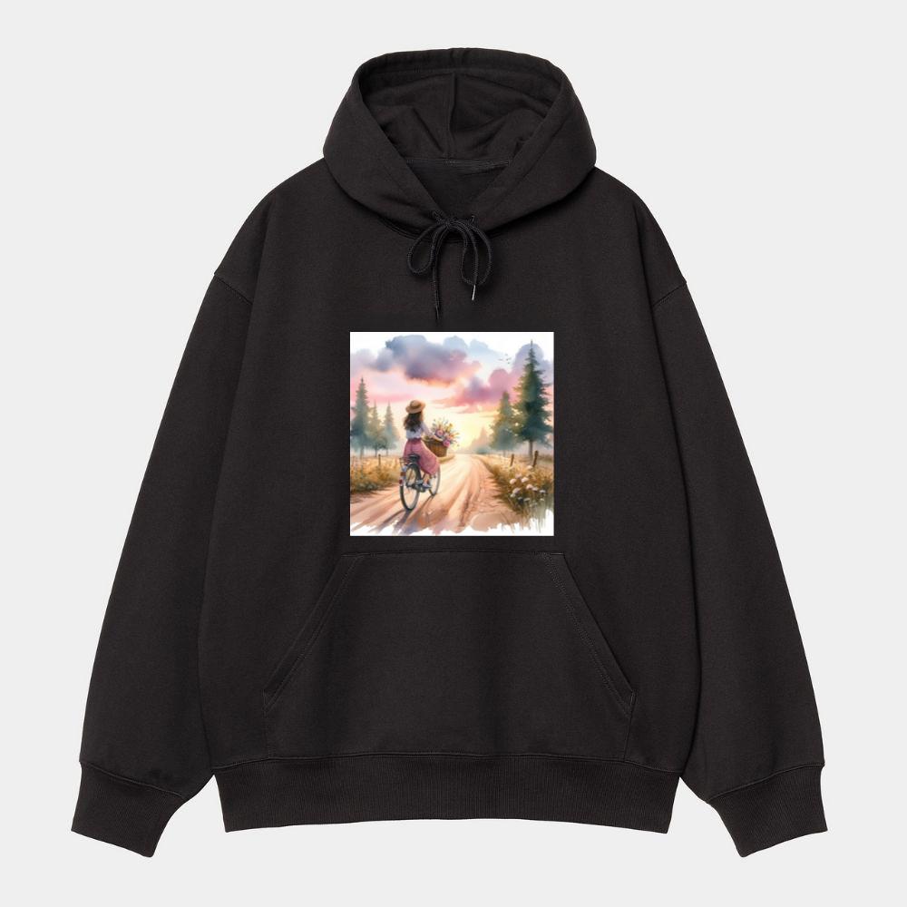 Sunset Bicycle Ride Hoodie