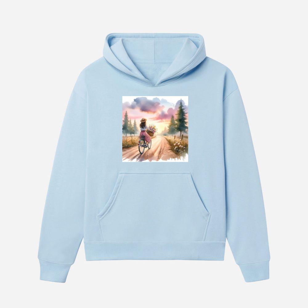 Sunset Bicycle Ride Hoodies