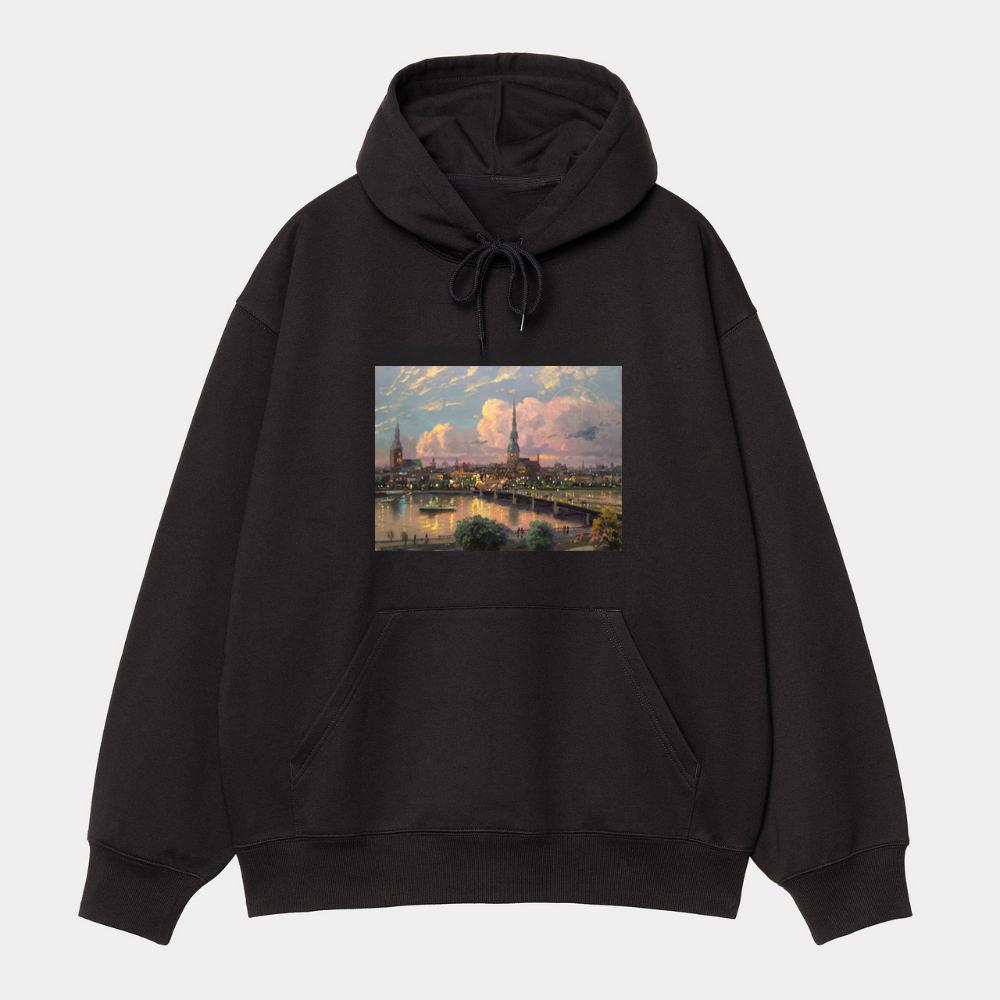 Sunset over Riga Hoodie