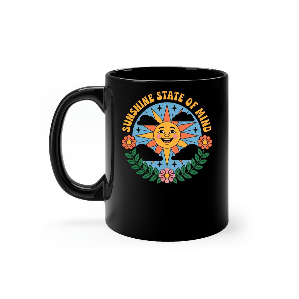 Sunshine State Of Mind Retro Graphic for Summer Positive Vibes Mug
