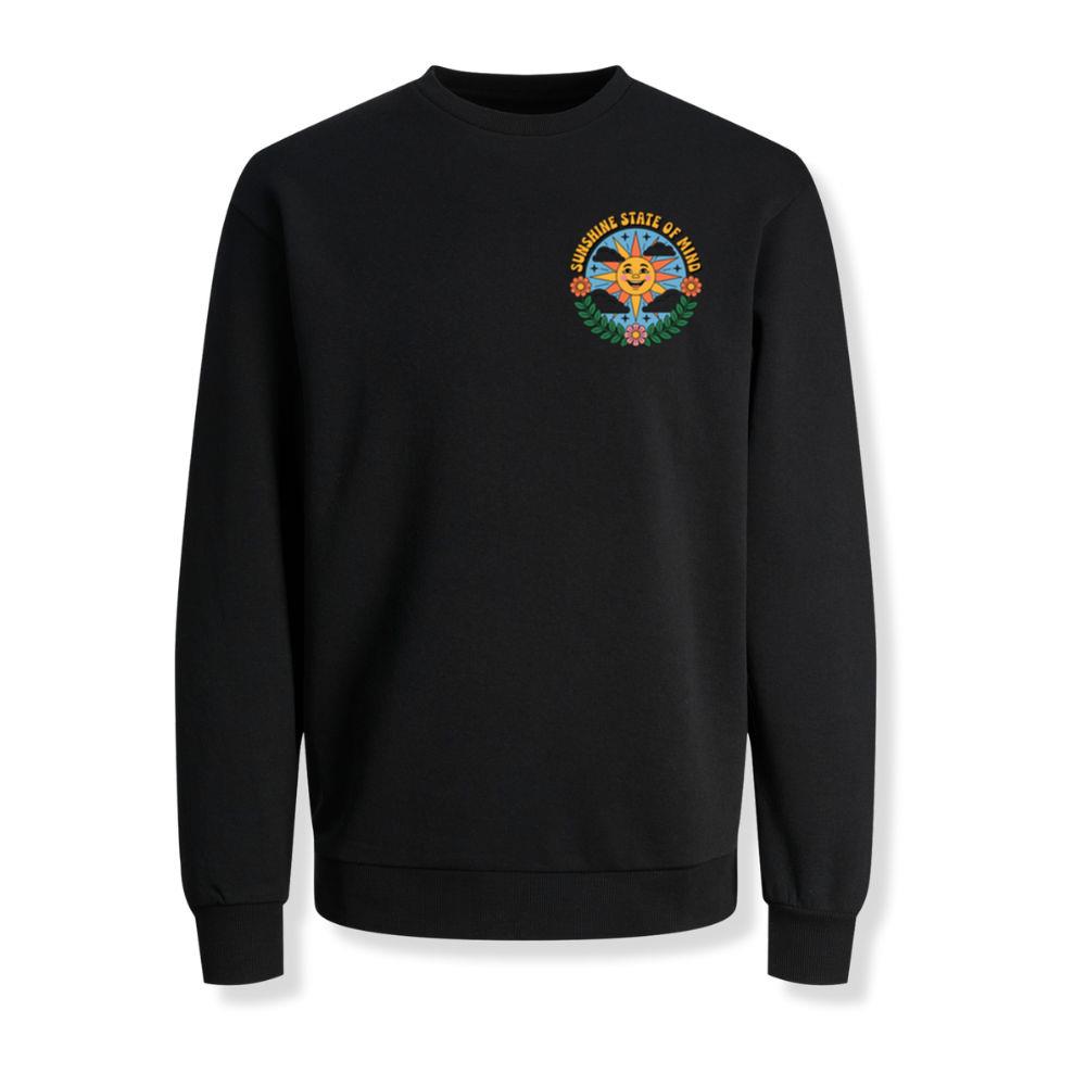 Sunshine State Of Mind Retro Graphic for Summer Positive Vibes Sweatshirts