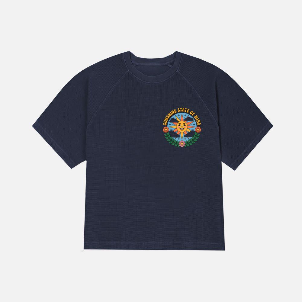 Sunshine State Of Mind Retro Graphic for Summer Positive Vibes T-Shirt