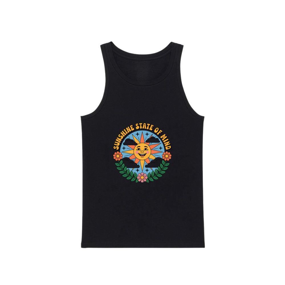 Sunshine State Of Mind Retro Graphic for Summer Positive Vibes TankTop Men