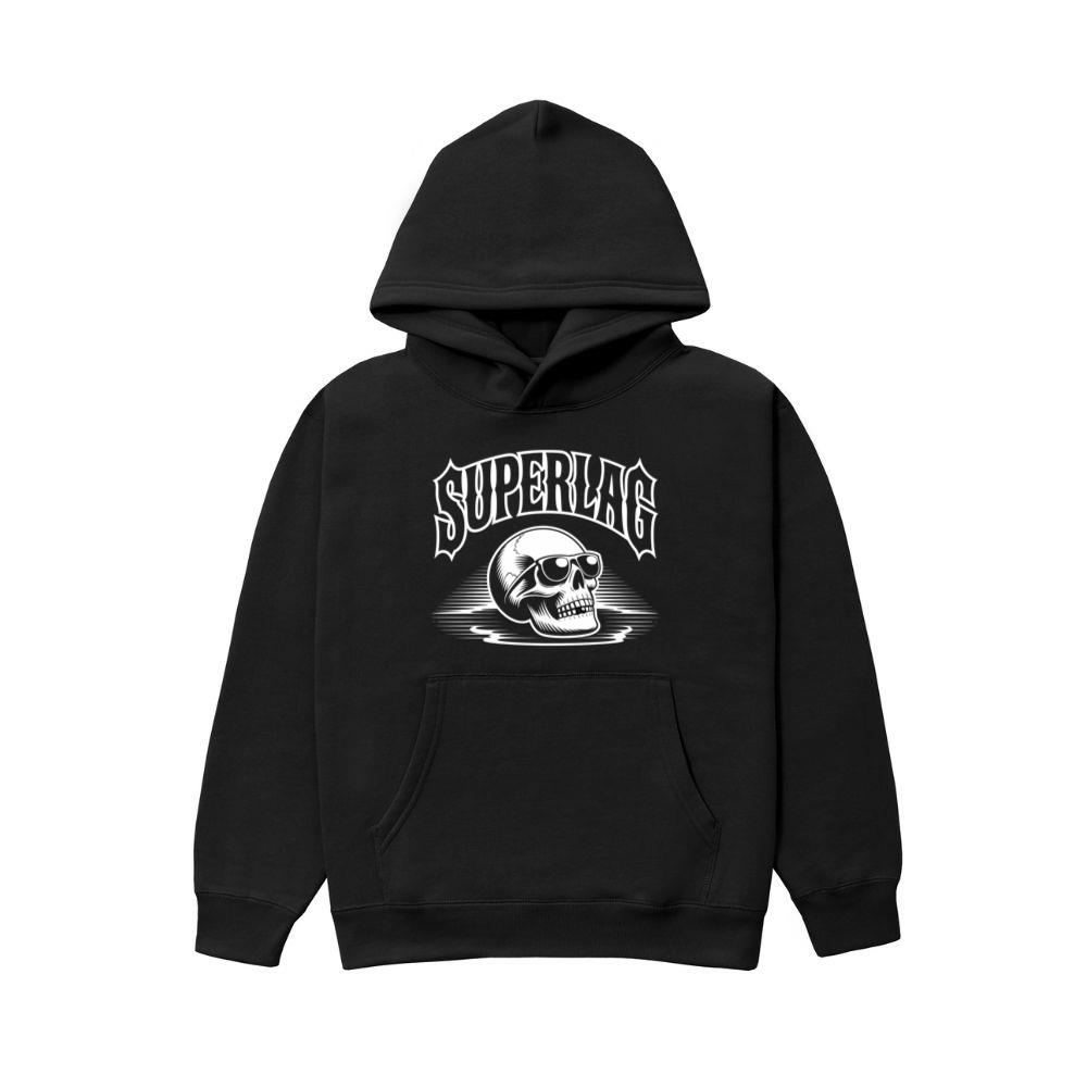 Superlag Skull with Sunglasses Streetwear Style Design Hoodie