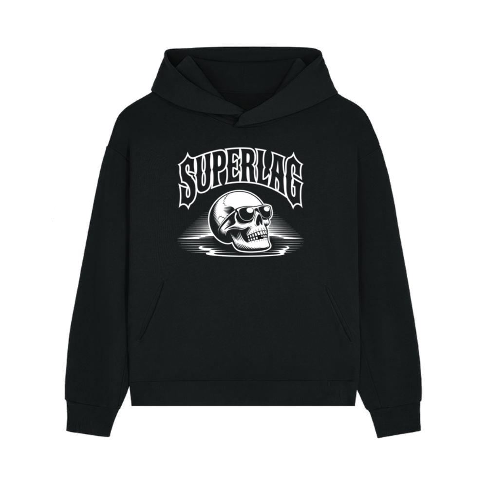 Superlag Skull with Sunglasses Streetwear Style Design Hoodies