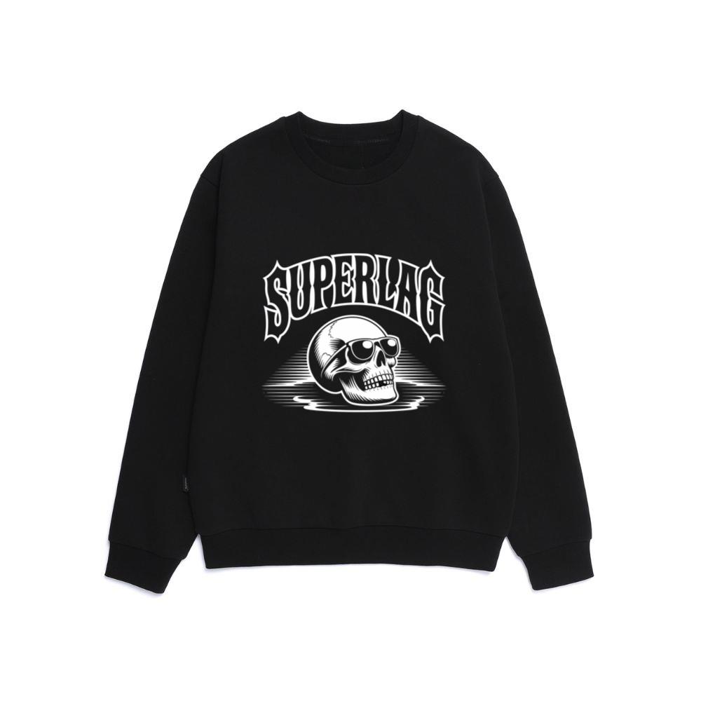 Superlag Skull with Sunglasses Streetwear Style Design Sweatshirt