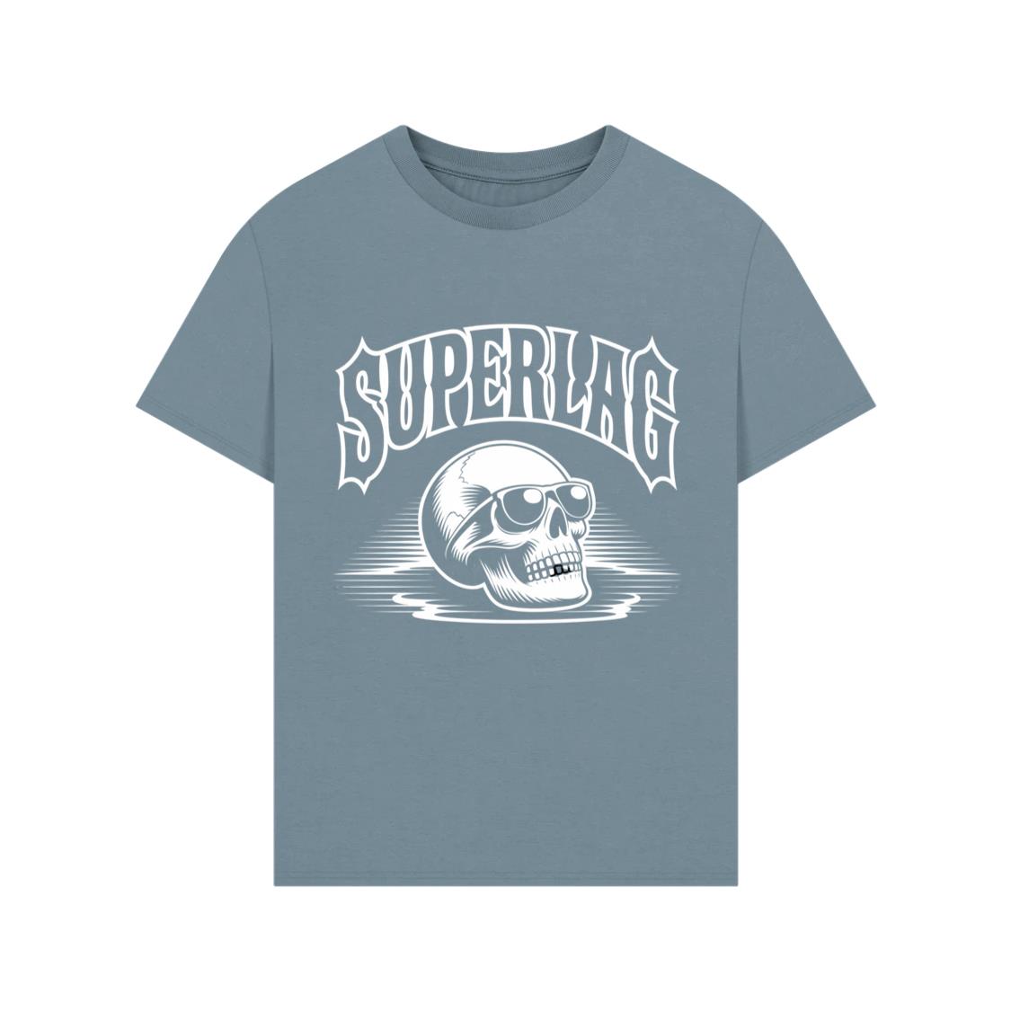Superlag Skull with Sunglasses Streetwear Style Design T-Shirt