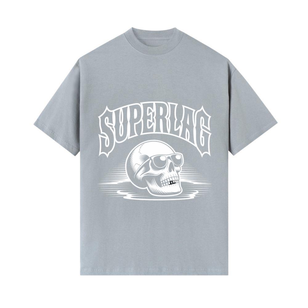 Superlag Skull with Sunglasses Streetwear Style Design T-Shirt