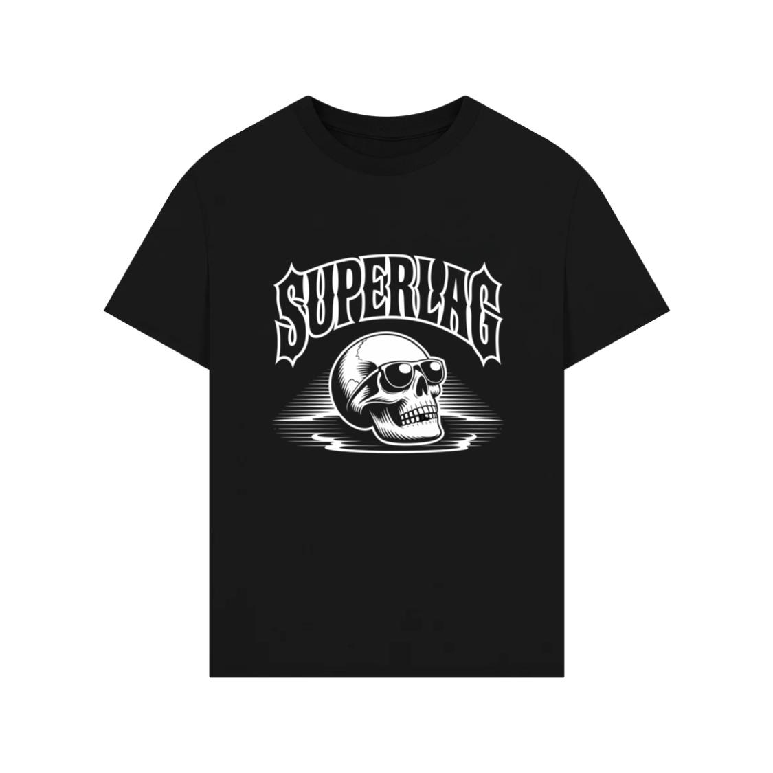 Superlag Skull with Sunglasses Streetwear Style Design T-Shirt