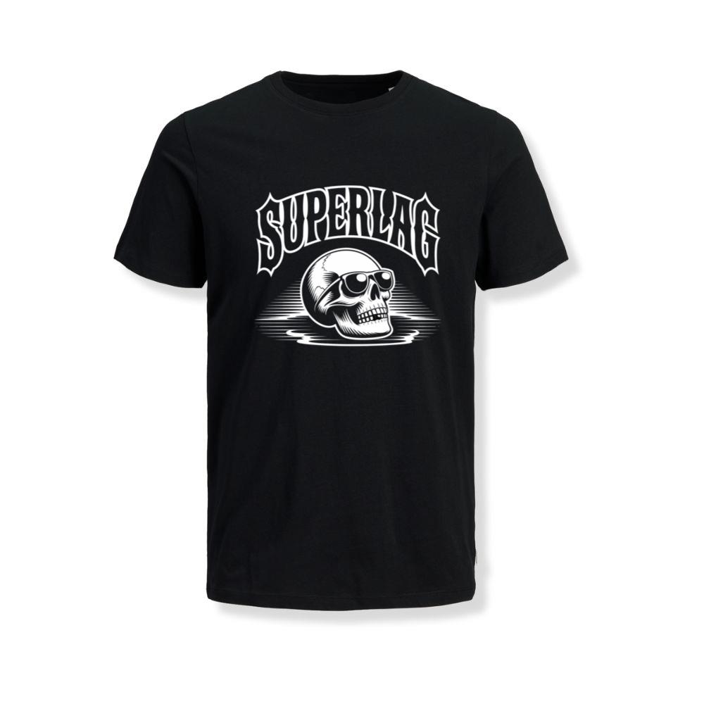 Superlag Skull with Sunglasses Streetwear Style Design T-Shirt