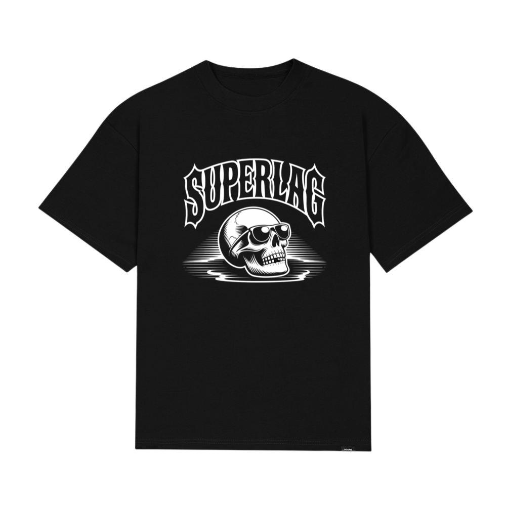 Superlag Skull with Sunglasses Streetwear Style Design T-Shirts
