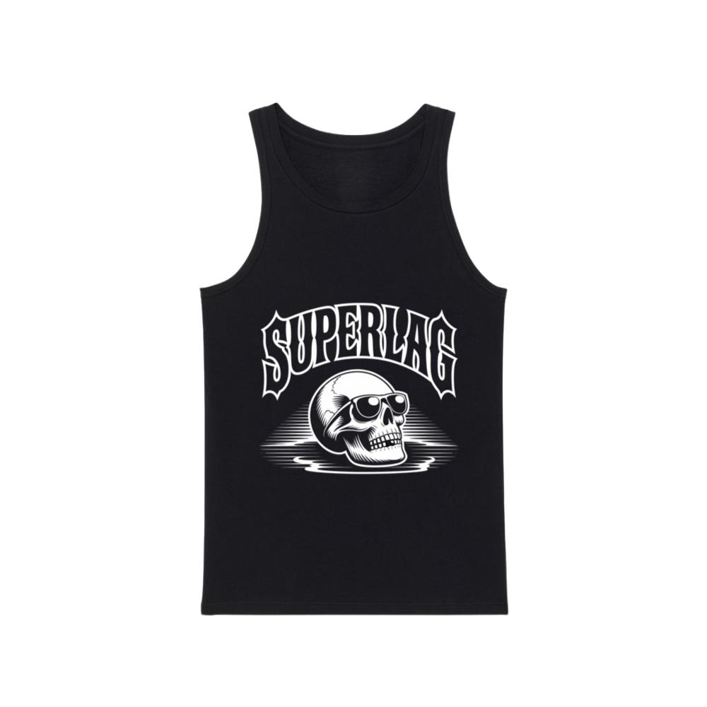 Superlag Skull with Sunglasses Streetwear Style Design Tank Top