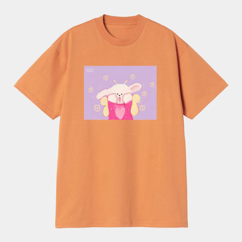 Surprised Butterfly Bunny T-Shirts