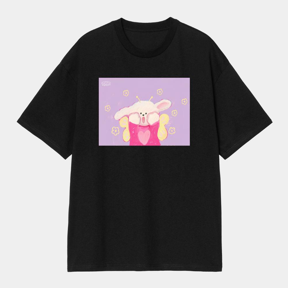 Surprised Butterfly Bunny T-Shirts
