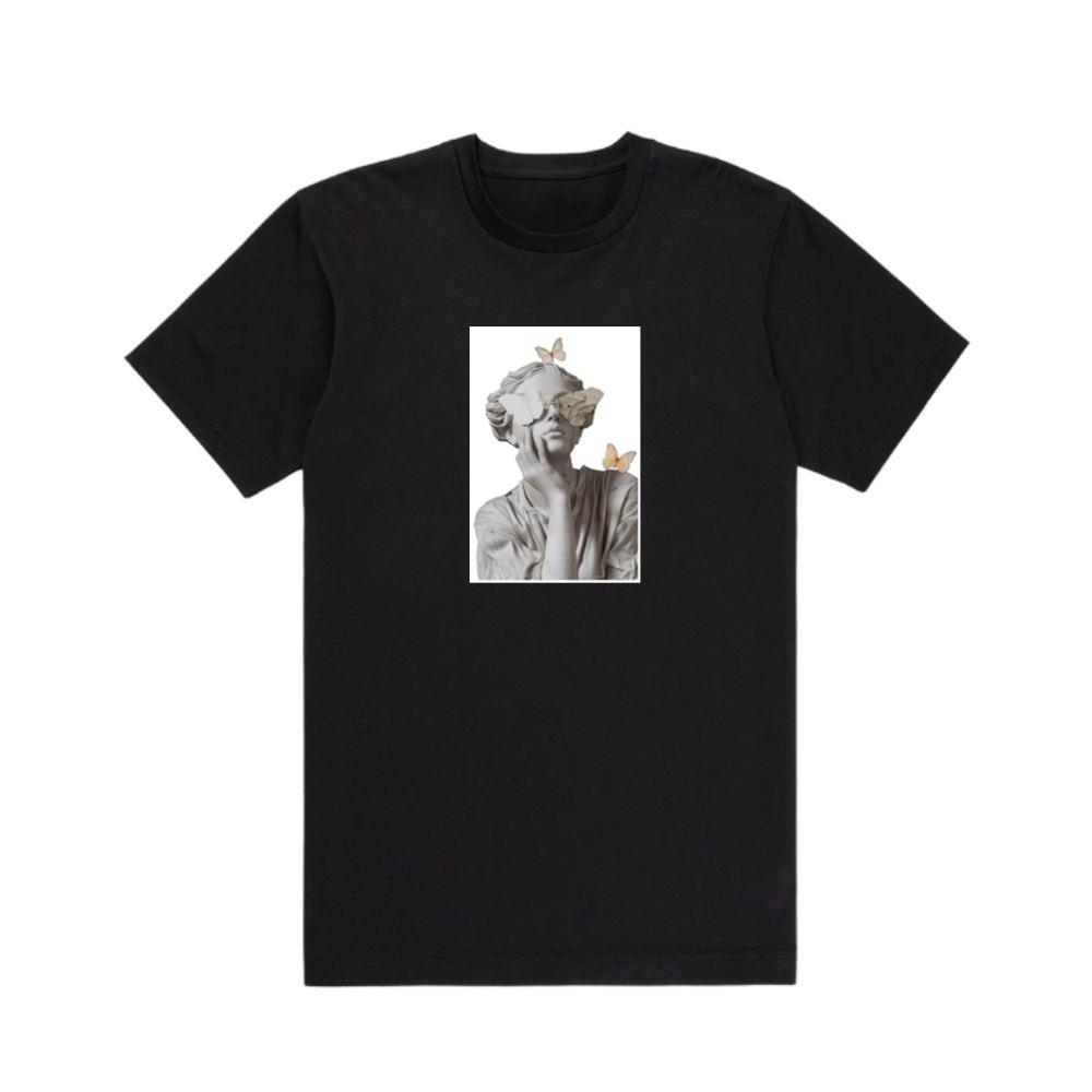Surreal Classical Sculpture with Butterfly Eyes T-Shirts