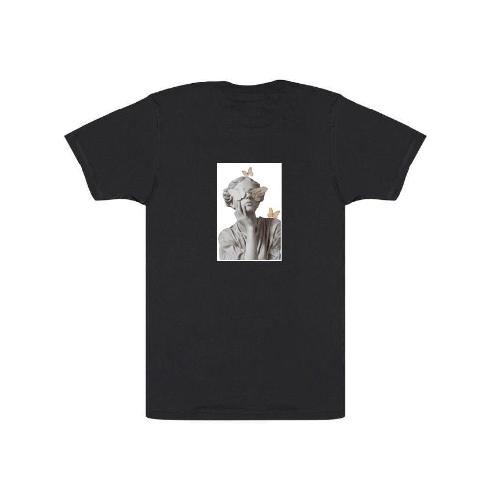 Surreal Classical Sculpture with Butterfly Eyes T-Shirts