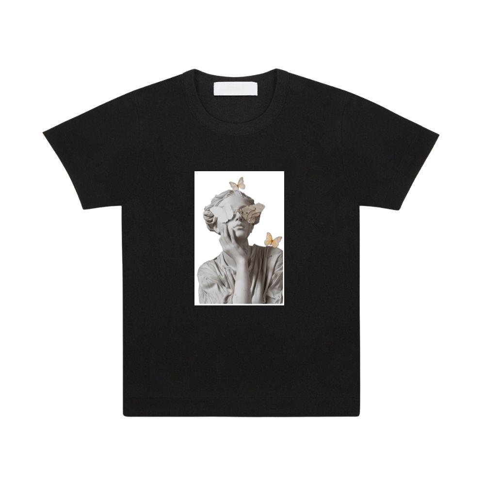 Surreal Classical Sculpture with Butterfly Eyes T-Shirts