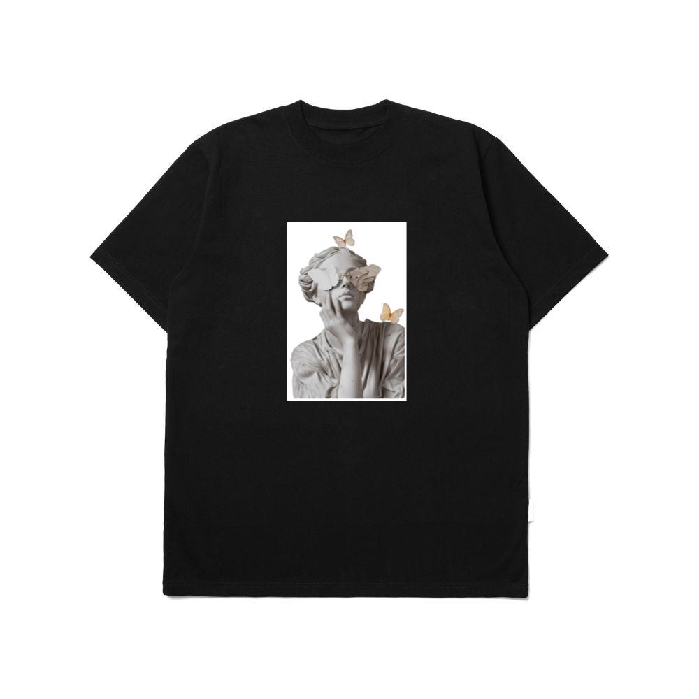 Surreal Classical Sculpture with Butterfly Eyes T-Shirts