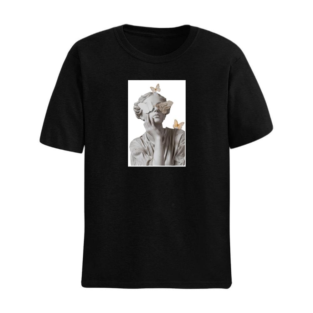 Surreal Classical Sculpture with Butterfly Eyes T-Shirts