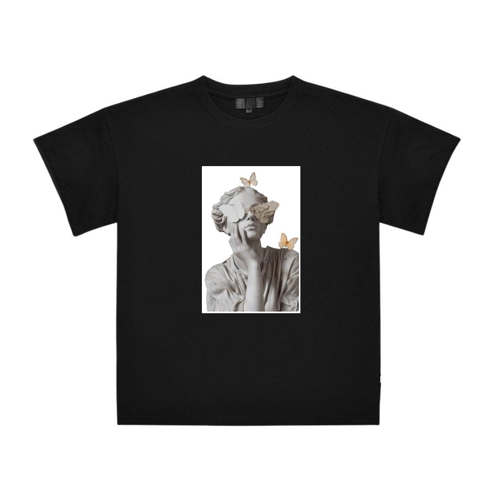 Surreal Classical Sculpture with Butterfly Eyes T-Shirts