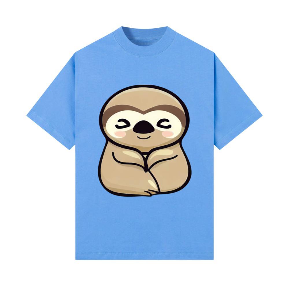 Sweet Sloth, Minimalistic Animal Design T-Shirt