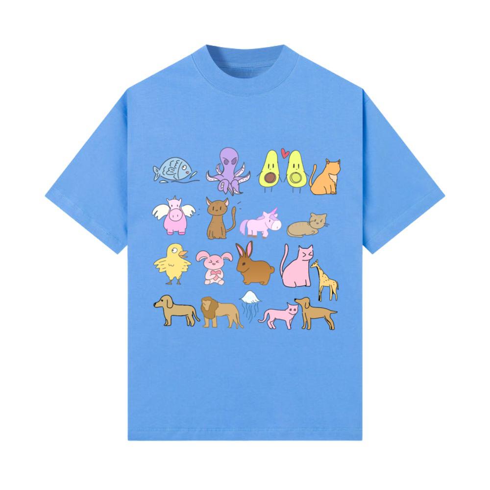 Symbols animals animal love cats dogs pattern T-Shirt