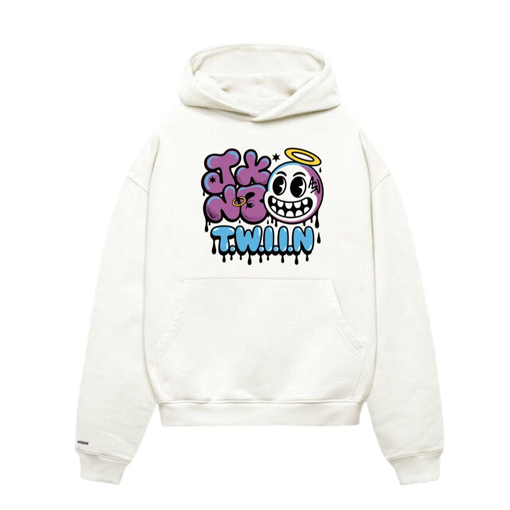 T.W.I.I.N Cartoon Face Funny Retro Graphic