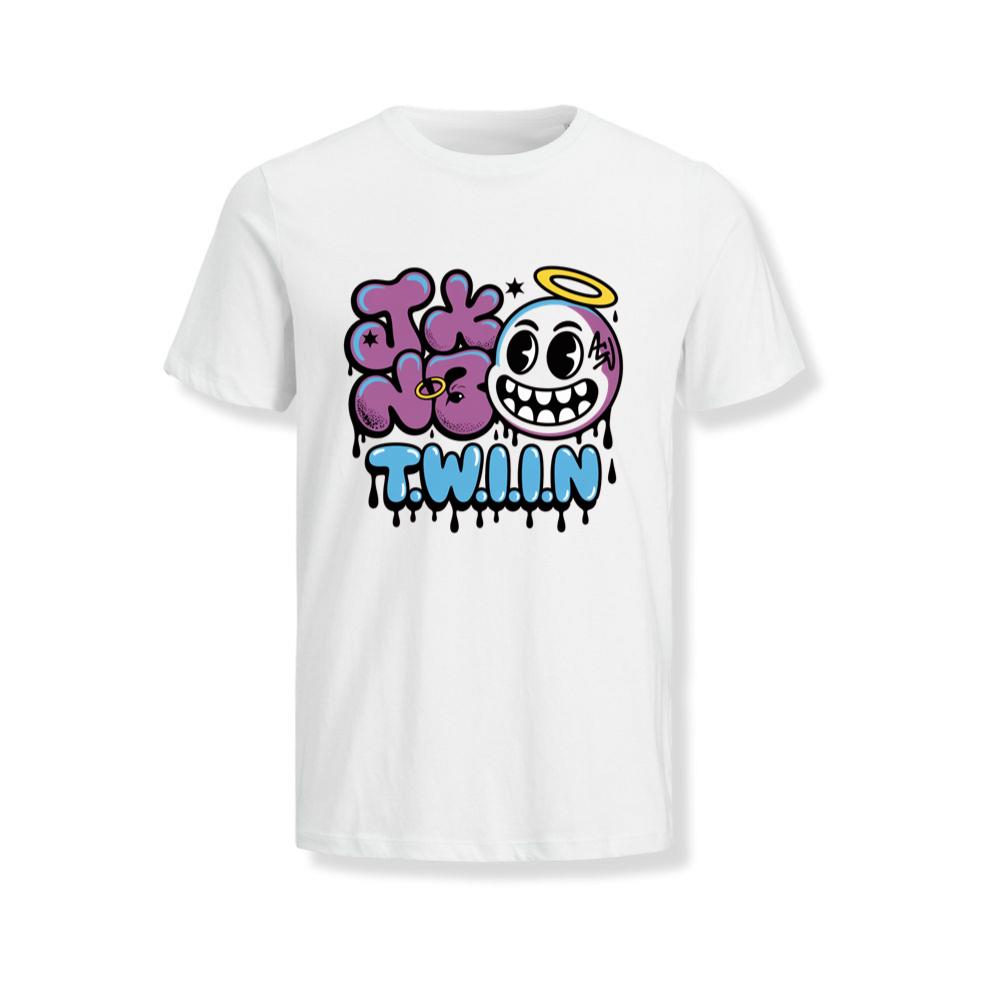 T.W.I.I.N Cartoon Face Funny Retro Graphic T-Shirts