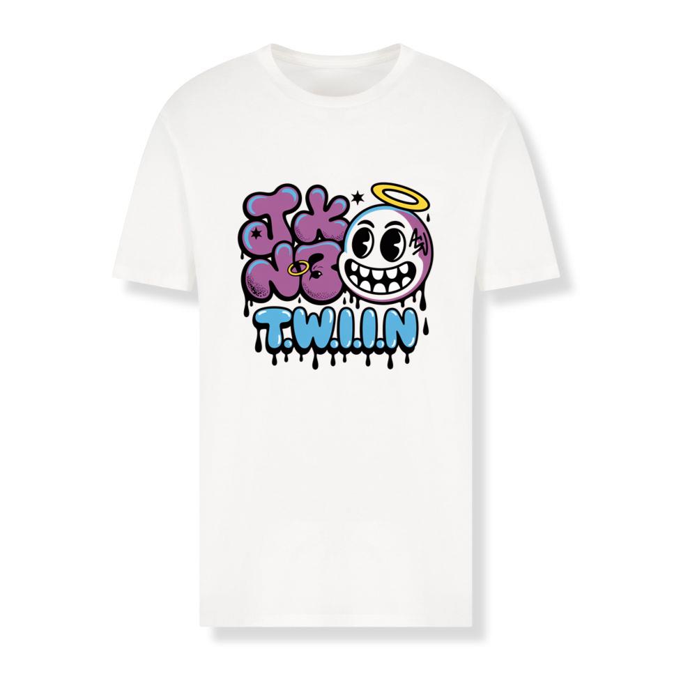 T.W.I.I.N Cartoon Face Funny Retro Graphic T-Shirts