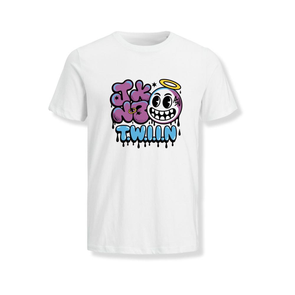 T.W.I.I.N Cartoon Face Funny Retro Graphic T-Shirts